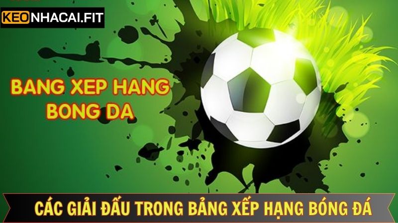 Bảng Xếp Hạng Bóng Đá Hôm Nay 3 Mọi giải đấu quan trọng đều có mặt trong BXH của Kèo Nhà Cái