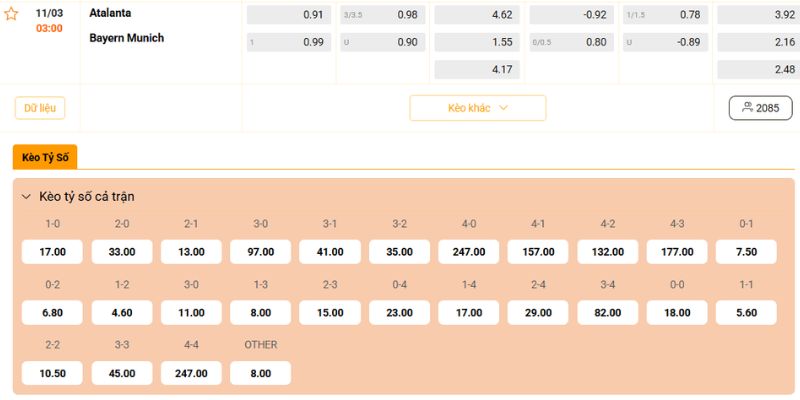 Nhận Định Atalanta Vs Bayern Munich Vào 03:00 Ngày 11/03 3 Tỷ lệ mới nhất cho trận cầu Atalanta vs Bayern Munich