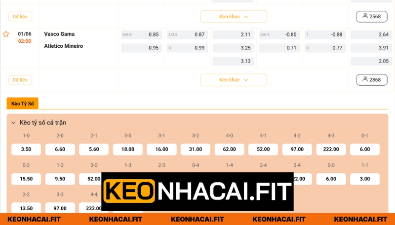 Nhận định trận cầu Vasco Gama - Atletico Mineiro